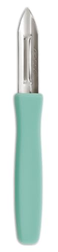 Arcos Serie Gadgets - Cuchillo Mondador Pelapatatas - Hoja de Acero Inoxidable de 60 mm - Mango de Polipropileno Color menta
