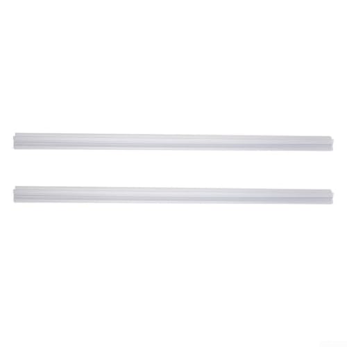 Elchuiaby Tira de sellado para puerta de ducha, 2 piezas de 50 cm, para barrera de agua de goma transparente para recintos de vidrio de 14/17/23 mm, junta de fácil ajuste sin ruido (14 mm)