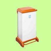 BritishBins 80Ltr hands Free Plastic Bins with a Removable Plastisol Body, Integrated Castors and Handle