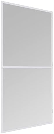 Windhager Basic Fly Screen for Door, Clamping Frame, Fly Screen Door, DIY Kit, 100 x 210 cm, White