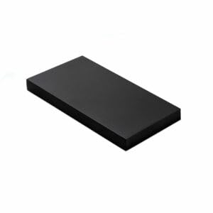 Black Metal Half Flat Cap for 90 x 90mm Newel Post – 95mm x 95mm – Modern Matt Finish Stair Post Cap (Indoor Use)