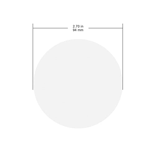 Image of FunChem Quantitative Filter Paper Circles, 94 mm Diameter Cellulose Lab Filter Paper, 20 Micron, Medium Filtration Speed, Pack of 100
