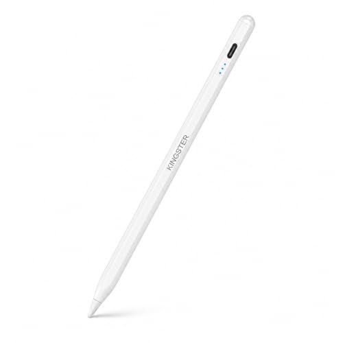 KINGSTER Stylus Pencil for iPad (2018-2026) Model King-IPAN | Digital Stylus Pen with Palm Rejection, Tilt Sensitivity & Magnetic Attachment for iPad Pro, Air, Mini (White) — image 1 of 6