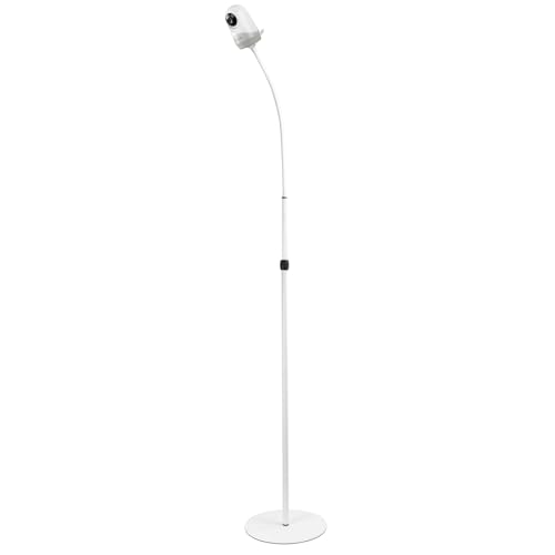 Image of Holicfun Adjustable Floor Stand for HelloBaby HB50, HB6550, HB6558, HB65, HB66 & HB248 Baby Monitor, 52.75–66.93 in Height, Flexible Gooseneck, Weighted Stable Base