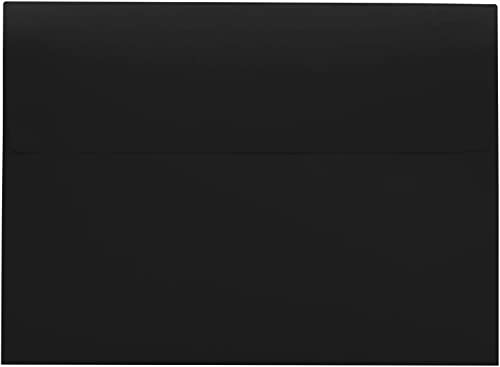 Enveloppes invitation A2 noir auto-adhésif 80 LBS pour photo-pack