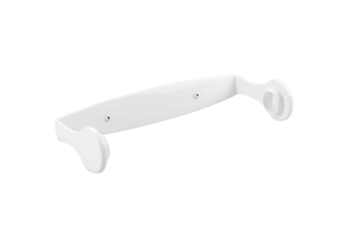 Porta rollo de toallitas de papel de pared iDesign en plástico blanco, 28,5 cm 5
