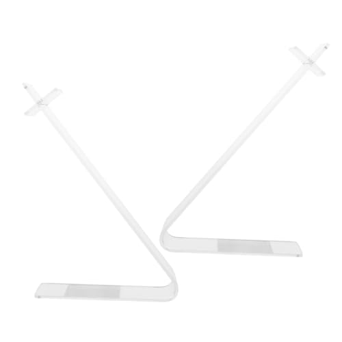 VILLFUL Sandal Display Rack Acrylic Shoe Racks 2 Pack Sneaker Holder Shoe Stand for Shopping Mall