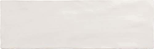 Apollo Tile 2.5" X 8" White Ceramic Tile For Kitchen, Bathroom Or Wall Panel (Sample Tile- 2.5"X8") #TOP5