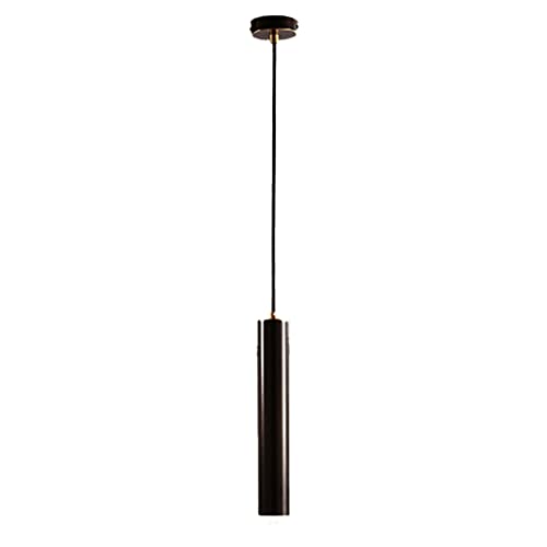 Lampe suspension LED 7W RAGGZZ luminaire de plafond cylindrique noir design haut de gamme