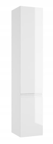 .Deftrans Domodomo Hängender Badhochschrank weiß glänzend 157 x 30 x 28 cm Hängeschrank für das Badezimmer, Medizinschrank