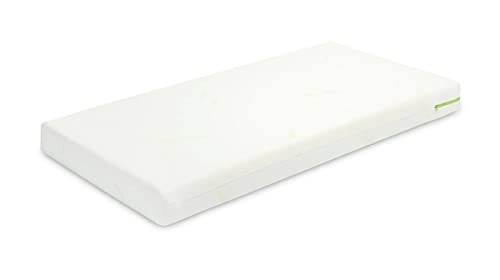 Rundum 24 Babymatratze Matratze 120x60x6cm Aloe Vera - Bezug Schaumstoffmatratze Kindermatratze Härtegrad H2 (mittel) Matratze für Babybett Kinderbett Cover