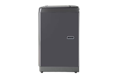 Image of LG 8 Kg 5 Star Inverter TurboDrum Fully Automatic Top Loading Washing Machine (T80SNMB1Z, Smart Closing Door, Middle Black)