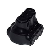 Select Black Insulated Multi-Tap Connector, 3 Wire Port Single Sided Entry Electrical Wire Connec...