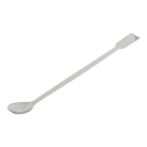 Cuchara dosificadora de laboratorio metálica pequeña y micro espátula de 20cm 7