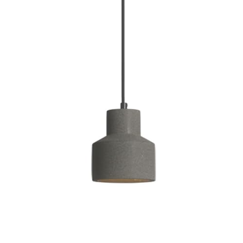 Lampada a sospensione in cemento grigio Lampadario minimalista nordico Lampada a sospensione per interni con testa singola Lampada a sospensione decorativa per camera da letto Illuminazione a
