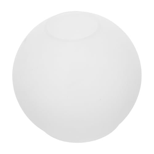 NOLITOY Paralume in Vetro Smerigliato Sospeso Doppio Foro 120mm Bocca Piatta per Lampade E27, Copertura Paralume per Lampadario Soffitto, Compatibile Lampadine Led, per Camere e Uffici