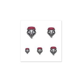 New Mexico Lobos Fingernail Tattoos - 4 Pack