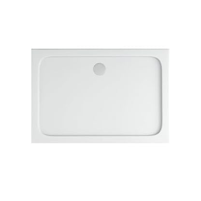 Aloni® Duschtasse 140x90x4 cm | flache Duschwanne aus Sanitäracryl, 4 cm hoch | Acryl Weiß | kratzfest & temperaturbeständig | bodengleich installierbar | quadratisch, modern & pflegeleicht