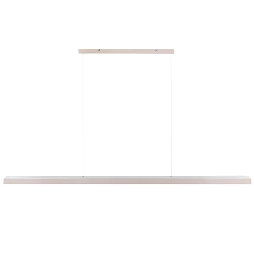 Lámpara LED colgante lineal de metal cobrizo de 160 cm industrial moderna Baddana 4