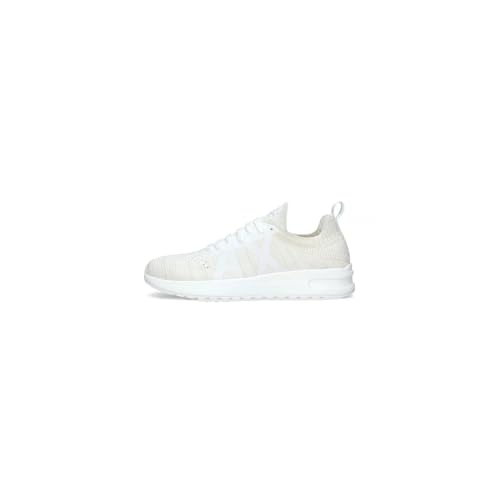Armani Exchange Tenis Dusseldorf con Cordones, Zapatillas Hombre, Op Wht Off Wht Fog, 39 EU