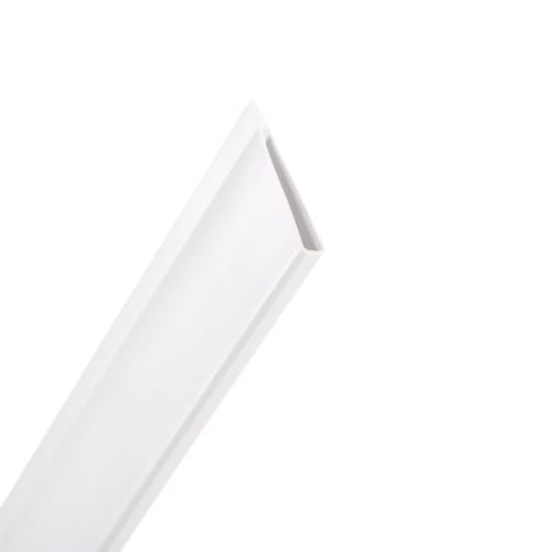 Nortene | Perfil Remate U Cañizo PVC 1.5 M Blanco | Ocultación | Embellecedor | Duradero Y Resistente | Protección UV