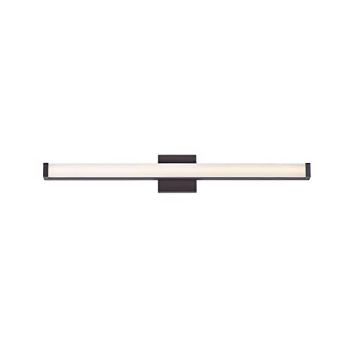 Image of Maxim Lighting Spec Bath Vanity Light | Bronze Aluminum Finish | Contemporary Indoor Light Fixture | Ideal for Bathrooms & Powder Rooms | Dimmable | Home Decor Light Fixture | 52006BZ