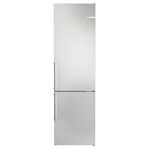 Bosch KGN39VLCT Serie 4, Frigorifero combinato da libera installazione, NoFrost, VitaFresh XXL: Spazio extra-large per i tuoi cibi freschi, PerfectFit, Luce LED, Acciaio, 203 x 60 cm
