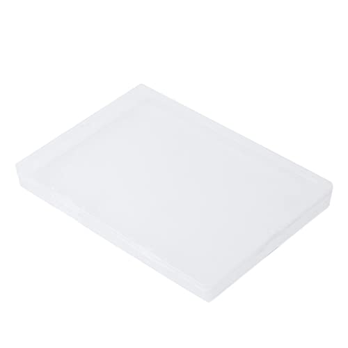 Gierzijia Scatola portaoggetti in plastica trasparente, con coperchio incernierato, scatola organizer per ufficio A5, organizer classificato per mantenere la scrivania ordinata