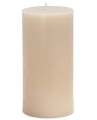 Zest Candle CPZ-083-12 3 x 6 in. Ivory Pillar Candles-12pcs-Case - Bulk