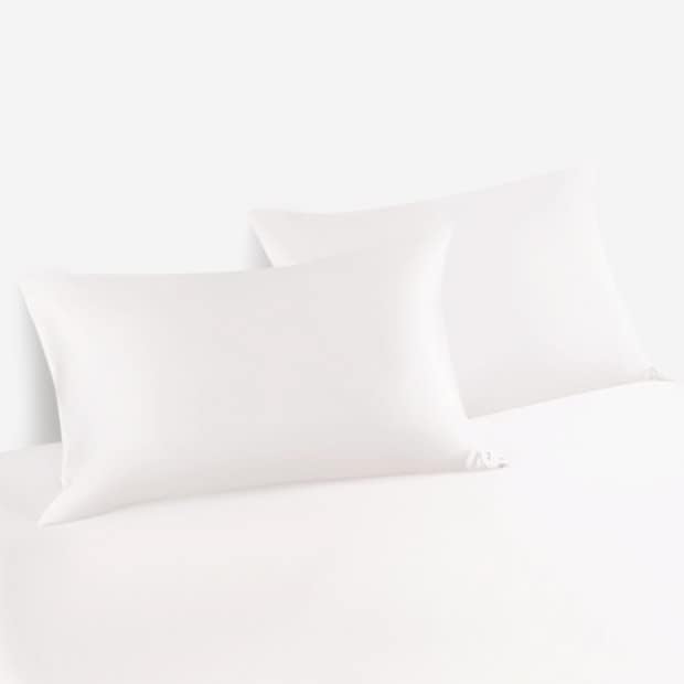 Miniatura 2 de Linenwalas Fundas de almohada estándar de bambú 100 % orgánico, juego de 2  100 % natural más suave y fresca (marfil, estándar)