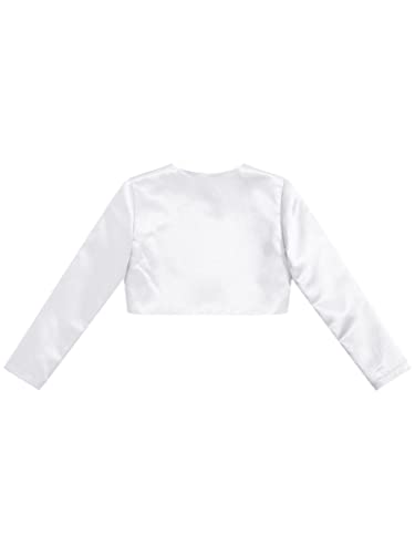 Kids Girls Bolero Long Sleeve Open Front Shrug Cropped Cardigan Cover up for Dresses4