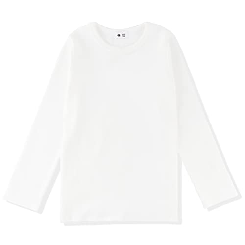 Image of POBIDOBY Toddlers Long Sleeve T-Shirt Soft Cotton Top Tees for Girls and Boys 1-Pack