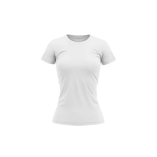 Camisa Térmica Feminina Proteção Uv 50+ Segunda Pele Camiseta Blusa Malha Fria Academia Manga Curta F7 (BR, Alfa, G, Regular, Branco)