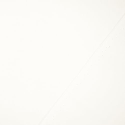 Baumwollstoff Popeline, 100% Baumwolle, Stoff zum Nähen, uni naturweiß (Länge am Stück: ab 50cm / Breite: 148cm)