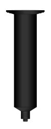 Adhesive Dispensing Ltd3cc Syringe Barrel Black Luer Lock pack/50