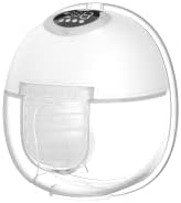 Wearable Breast Pump Hands Free, Electric Wireless Breast Pump with 4 Modes & 9 Levels, Protable Breast Pump with Large Battery, Rechargeable Wireless Breastfeeding Breastpump