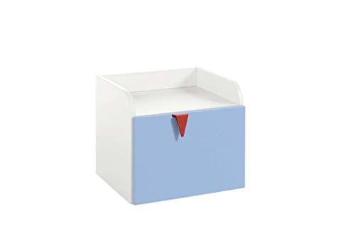 now! by hülsta minimo Konsole mit Schublade in Hellblau, 41,8cm H x 45,5cm...