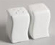 Soho Pattern 3 Inch White Salt Shakers 48 Ct