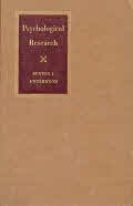 Psychological Research B001MZLCPY Book Cover