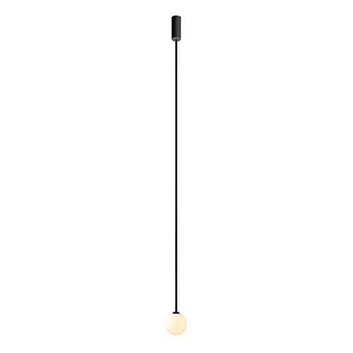 Lustre LED salon suspension moderne minimaliste luminaire de plafond noir