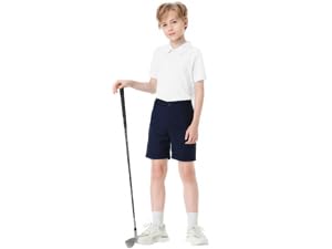 Image of Dreammonkey Toddler to Youth Stain Resistant Polo Shirts Kids Collared Golf T-Shirt School Uniform for Boys and Girls