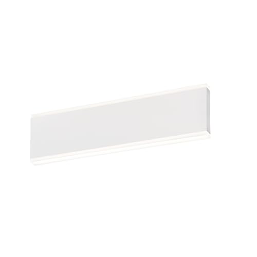 Fischer & Honsel Lámpara de pared, Muur, color blanco arena, 30,50 cm, ancho: 8,00 cm, alcance de la pared: 5,00 cm, con interruptor, 1 x LED de 8,5 W, 2700 K, 1200 lm, EEG: F, 30535
