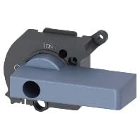 Poignée rotative pour couplage de porte avec axe de support supplémentaire de placard