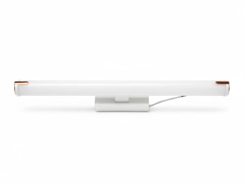 Image of Rosegold | White PVC Body | Dressing Table |Rose Chrome Finish | Bathroom Mirror | Vanity | Picture | Cabinet | Adjustable | Wall Mounted Light. 2 Year Warranty. (White Rosegold, 18w)