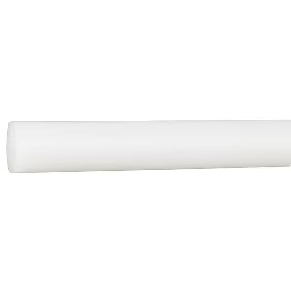 White Polypropylene Rod Stock 4 ft. L, 3/8