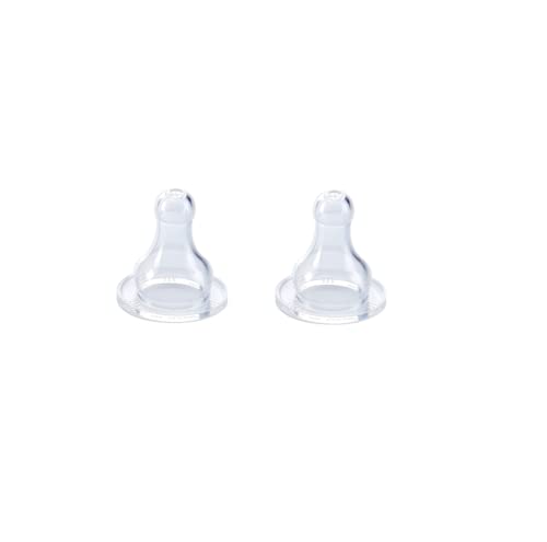 THERMOBABY Tétines silicone anti-colique deuxième âge - Lot de 2 - Fabriqué en France