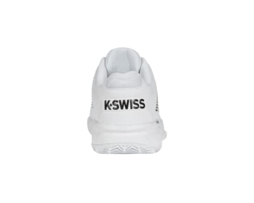 K-Swiss Tênis masculino Hypercourt Express 2 HB, branco/preto, 41, Branco/preto, 9.5