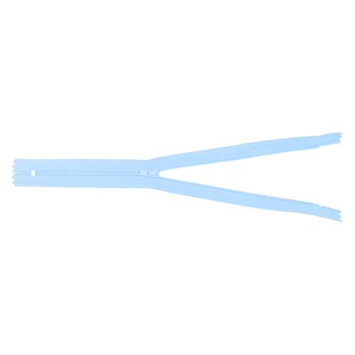 Image of Mandala Crafts 100 PCs Light Blue Closed-End 6 in Nylon Zippers for Sewing