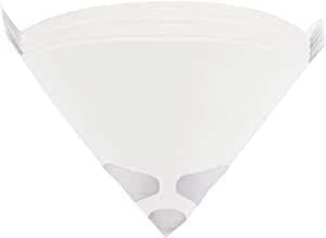 50 Pieces Paint Strainer Cone Filters – 190 Micron Fine Nylon Mesh | Disposable Paper Paint Filter for Automotive, Spray Gun, Airbrush & DIY Projects | White