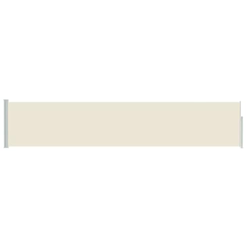 Store latéral extensible crème 100x500cm pour balcon et terrasse extérieure - 4